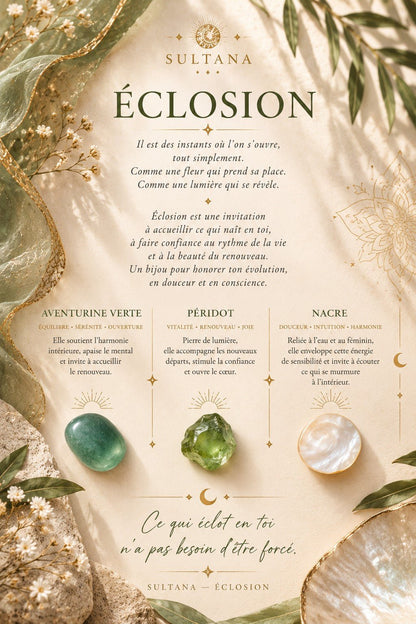 Éclosion – Collier Sultana - Collier - Flore Holistic