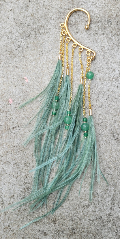 Manchettes d’oreilles à plumes – L’audace bohème - Flore Holistic