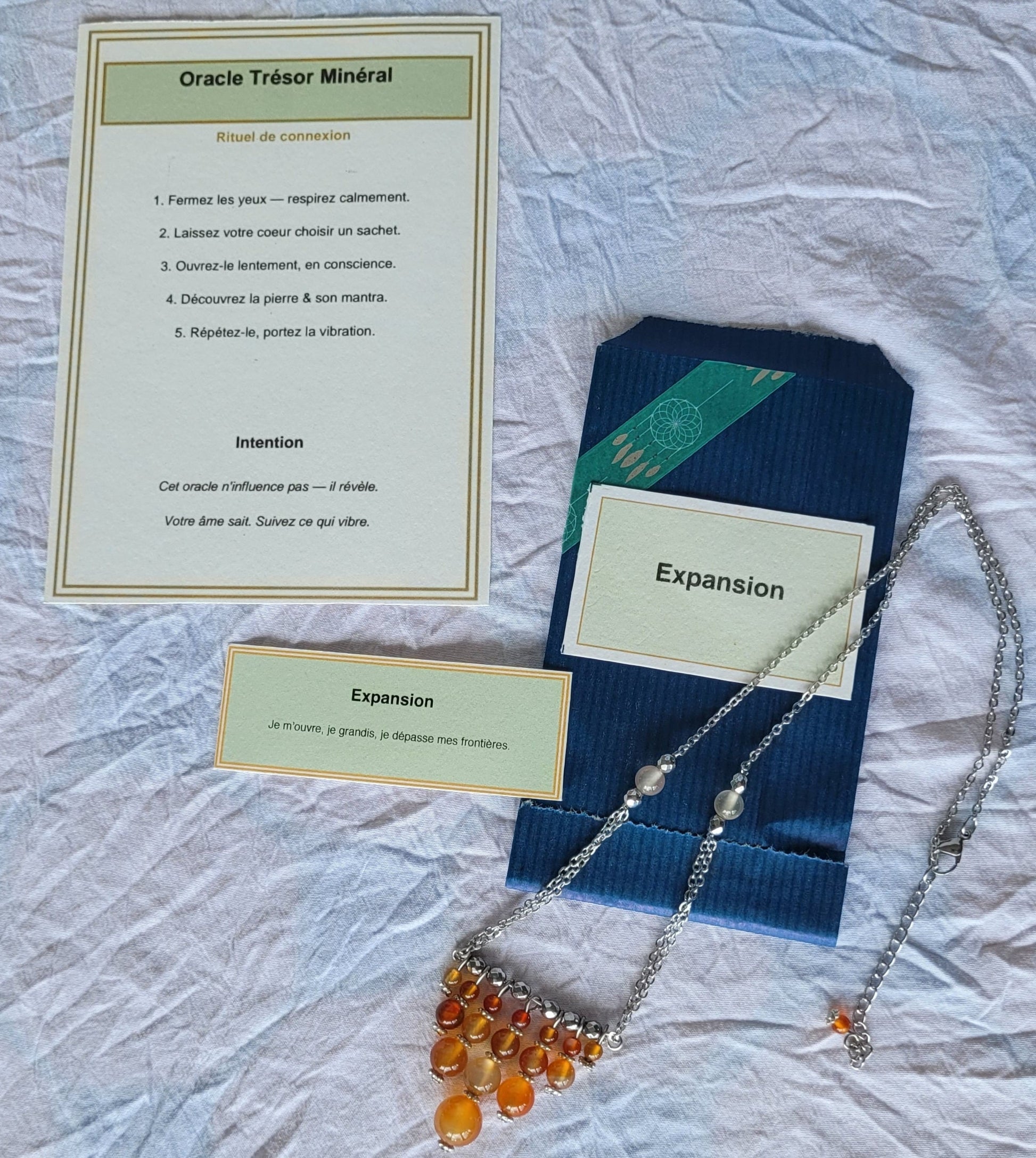 Oracle Trésor Minéral – 21 Sachets Intuitifs (Édition Limitée) - Flore Holistic