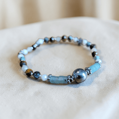 Parure en pierres naturelles – Aventurine, Turquoise africaine - Collier pierres naturelles - Flore Holistic