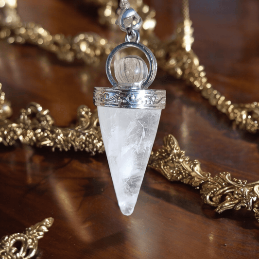 Pendule en cristal de roche - Flore Holistic