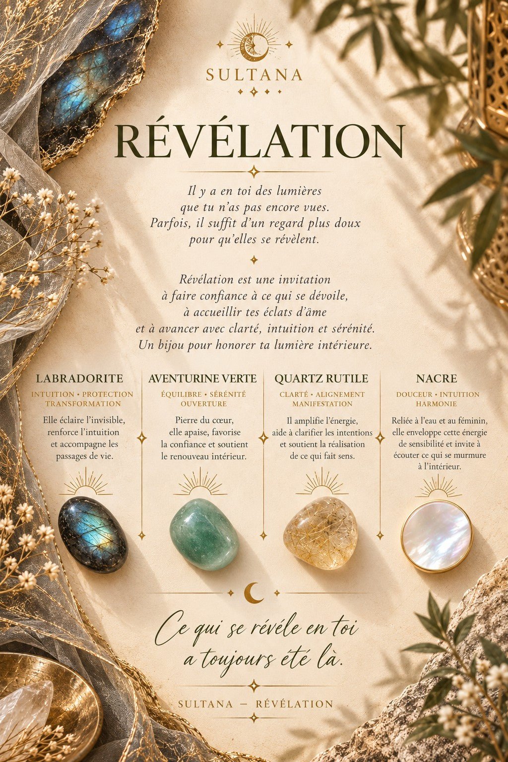 Révélation – Collier Sultana - Collier - Flore Holistic