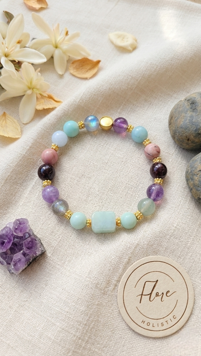 Bracelet Libération Émotionnelle – Outil de retour au calme en pierres naturelles