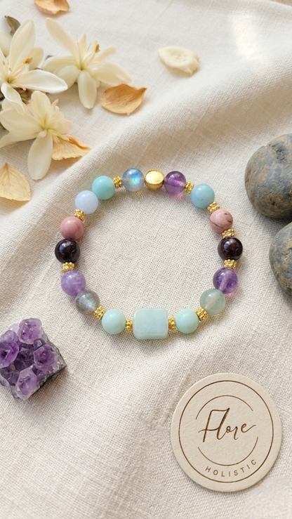 Bracelet Libération Émotionnelle – Outil de retour au calme en pierres naturelles