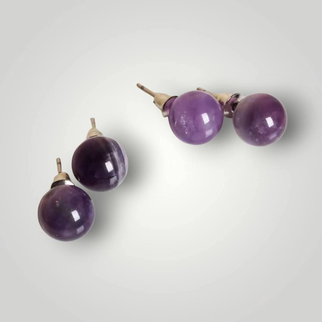 ✨ Puces d’oreilles en pierres naturelles