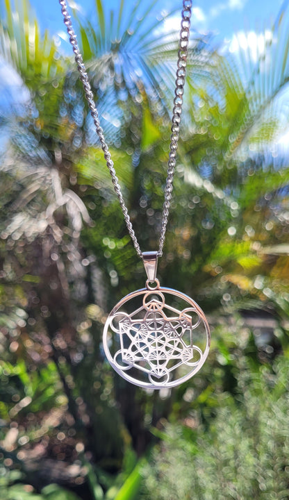 ✨ Collier Arbre de Vie ou Métatron – Acier inoxydable