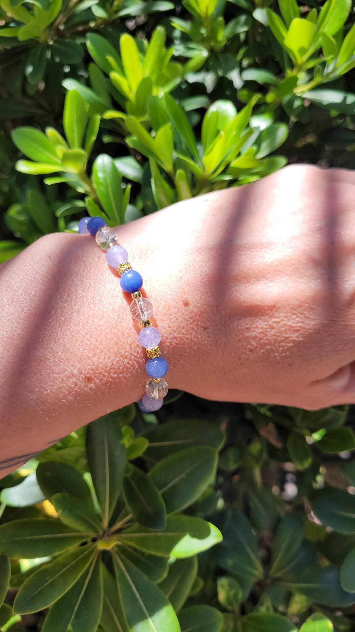 Bracelet Aigue-marine, Citrine et Aventurine bleue – Aura Libre