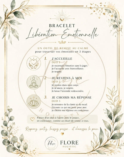 Sautoir Libération Émotionnelle – Collier rituel en pierres naturelles - Collier pierres naturelles - Flore Holistic